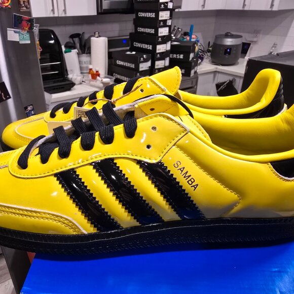 Adidas Originals Samba Bruce Lee JR8749 Yellow Black Men's Shoes Size 10 NEW - Picture 6 of 16
